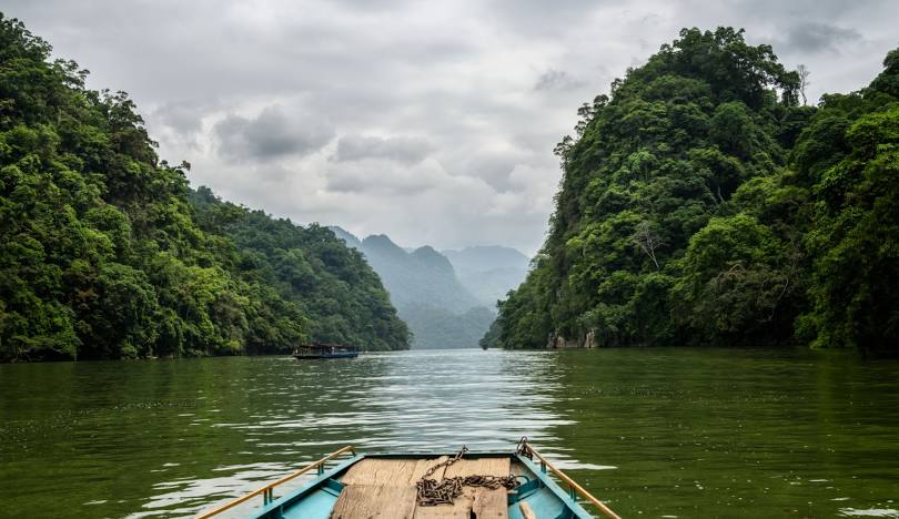 Bicycle Tour North Vietnam Thac Ba Lake, Ba Be National Park 4 Days